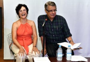  Luciana Braga, que interpreta Judy Garland no musical, fez a leitura do roteiro junto com Flávio Marinho