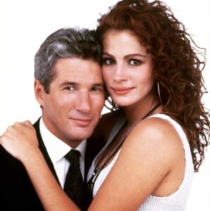 Richard Gere e Julia Roberts na inesquecível versão original de "Uma linda mulher", de 1990