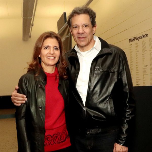 Ana Estela e Fernando Hadad