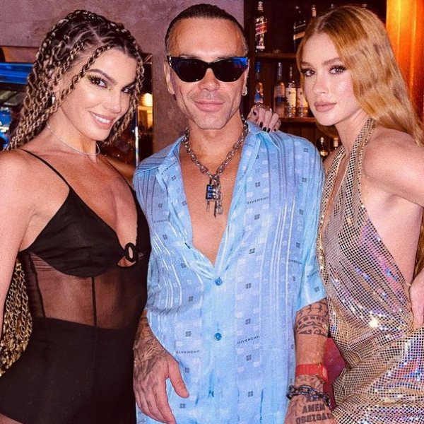 Bianca Brandolini, Matheus Mazzafera e Marina Ruy Barbosa no Fasano