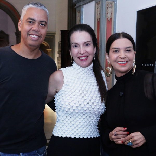 O casal Max Viana e Ana Madalena com Marcia Martins