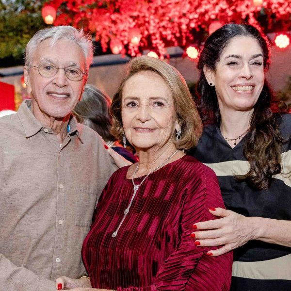 Caetano Veloso, Lucinha Araújo e Paula Lavigne