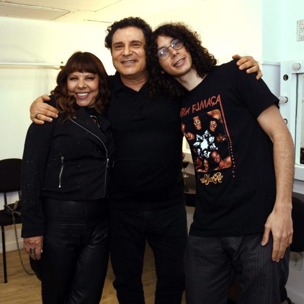 Em família: Alice Pellegatti, Roberto e Rafael Frejat