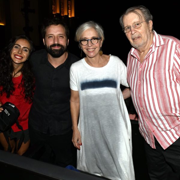 Giovanna Nader, Gregório Duvivier, Olivia Byington e Daniel Filho