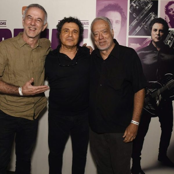 Frejat entre João Barone e Fausto Fawcett