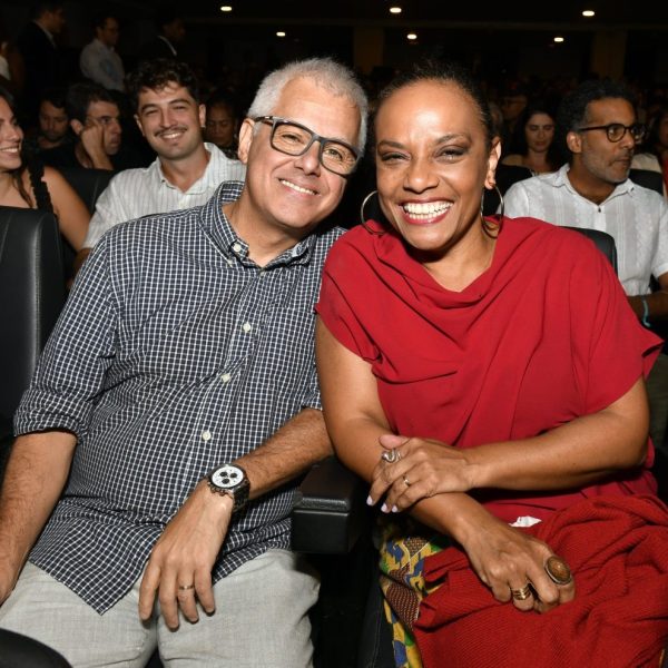 O casal Aydano André Motta e Flavia Oliveira