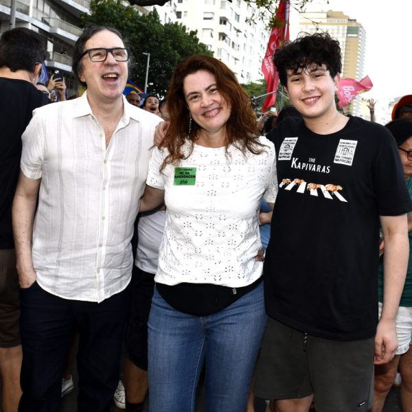 Geraldo Carneiro, Ana Paula Pedro e o filho Vinicíus