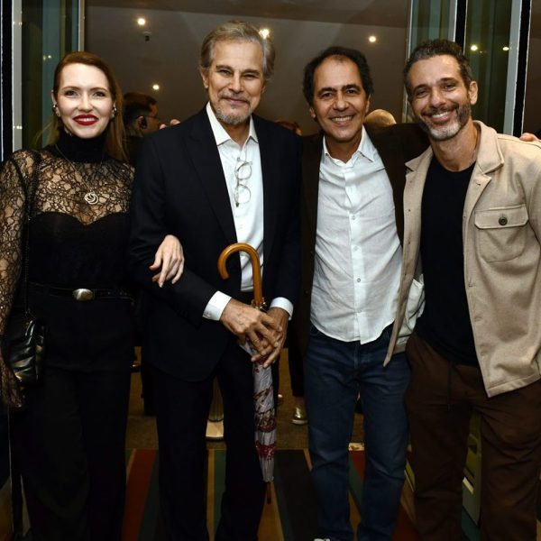 Karin Roepke ,Edson Celulari , Léo Haus e Mouhamed Harfouch