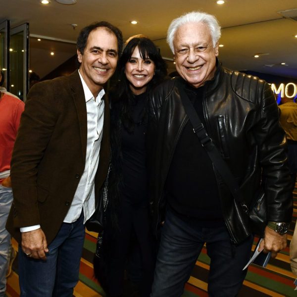Leo Haus com Alexandra Martins e Antônio Fagundes