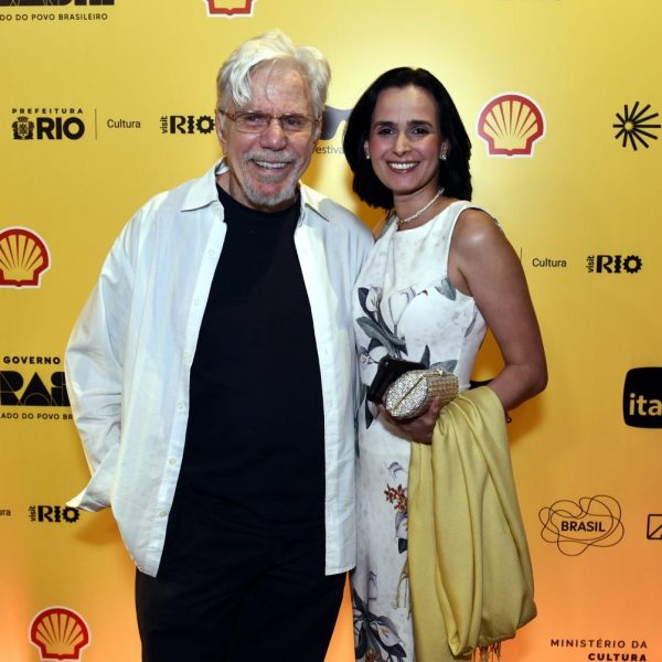 Reginaldo Faria e sua namorada Joana Werneck