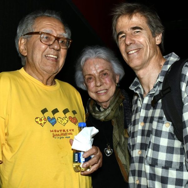 Luiz Carlos e Lucy Barreto com Walter Salles