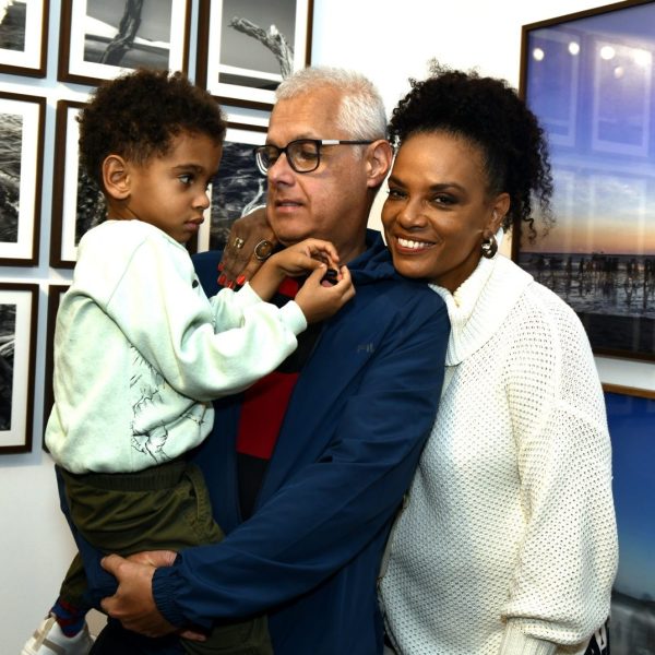 Martin com seus avós Aydano André Motta e Flávia Oliveira