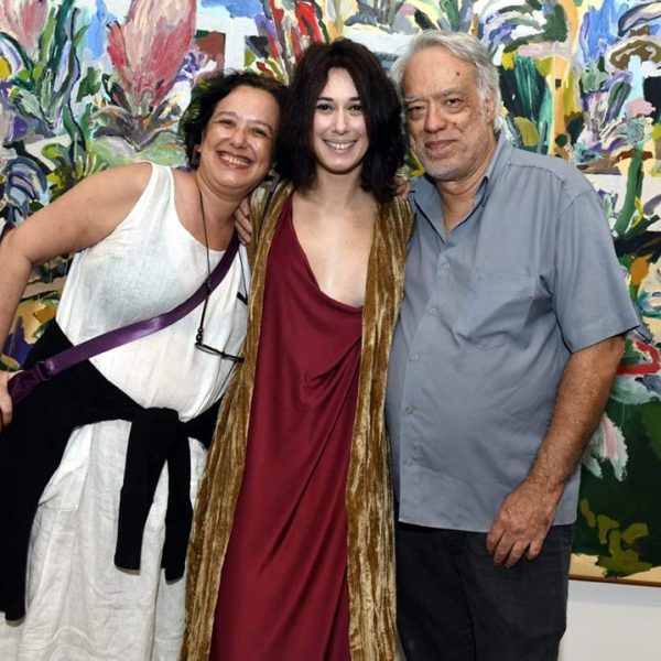 Sonia Barreto, Mirela Cabral e o poeta Fausto Fawcett