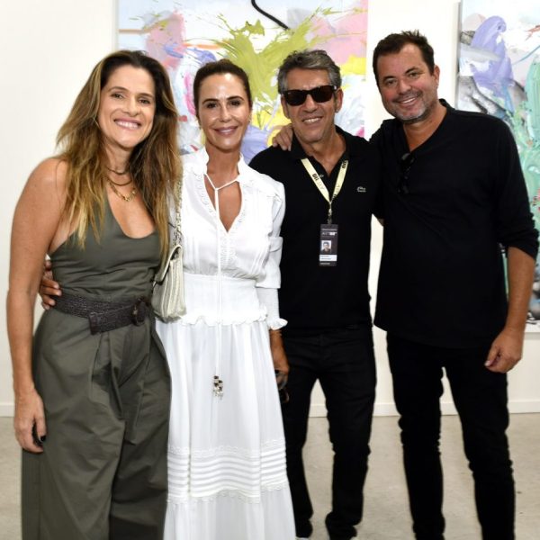 Ingrid Guimarães, Guilhermina Guinle, René Machado e Miguel Pinto Guimarães