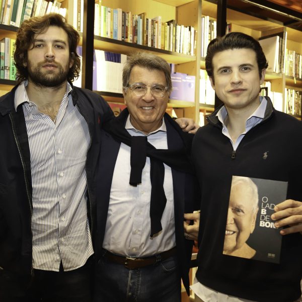 Paulo Marinho com os filhos Geraldo e André