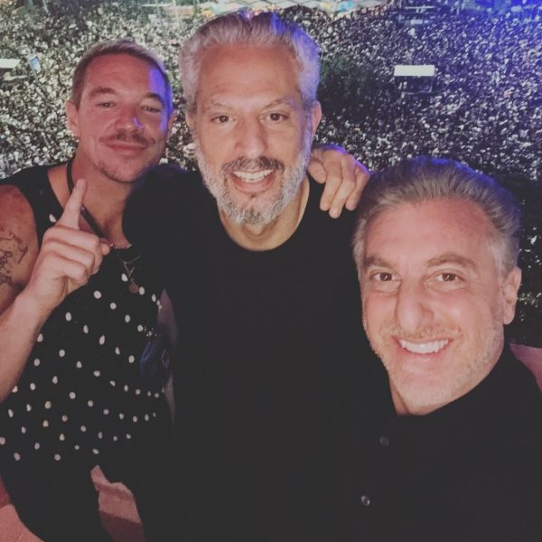 Diplo, Guy Oseary e Luciano Huck