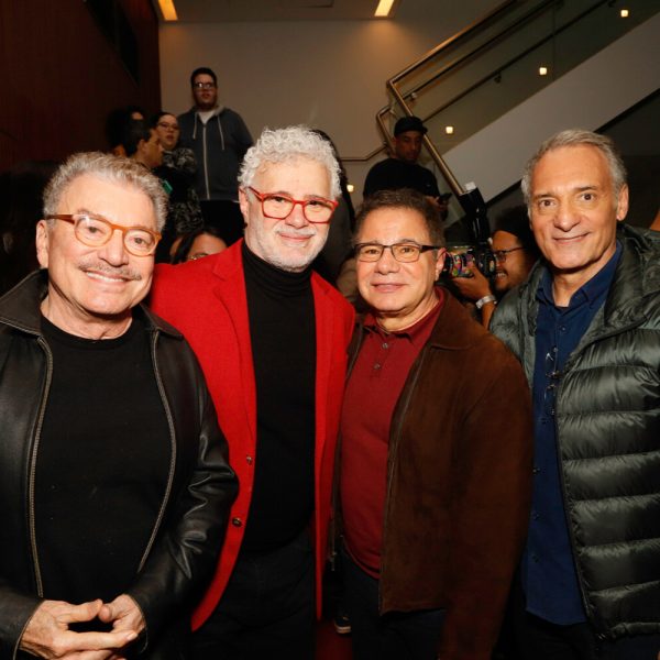 Edney Silvestre, Tadeu Aguiar, Ricardo Linhares e Lahire Neto