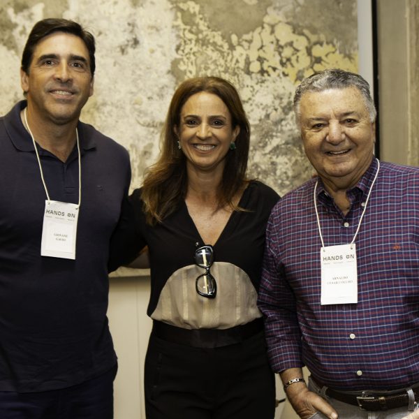 Giovane Gávio, Patricia Dalpra e Arnaldo Cezar Coelho