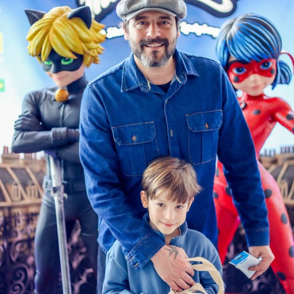 Guilherme Winter e o filho Pedro Luna