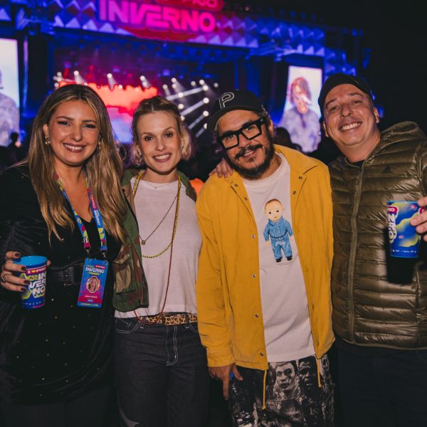 Andrea Mecenas, Luiza Machado, Marcelo D2 e Peck Mecenas na Marina da Glória