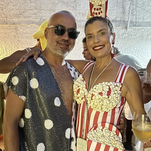 O casal André Figueiredo e Mariana Nogueira