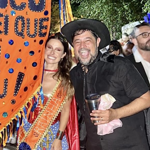 O casal Bruna Spínola e René Sampaio