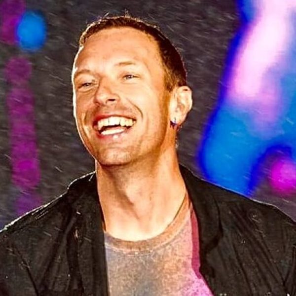 O vocalista Chris Martin do Coldplay