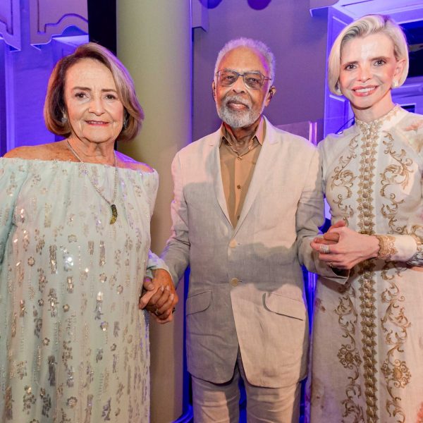 Lucinha Araújo, Gilberto Gil e Fabiana Araújo