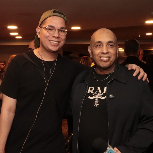 Luiz Alberto Barcellos com o filho João Paulo