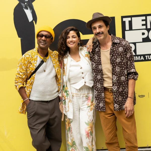 Luís Miranda, Emanuelle Araújo e Fernando Diniz