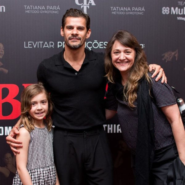 Thiago com Luna e Larissa Schmidt