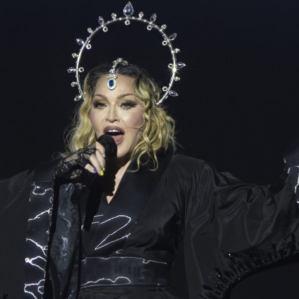 A Rainha do Pop no palco