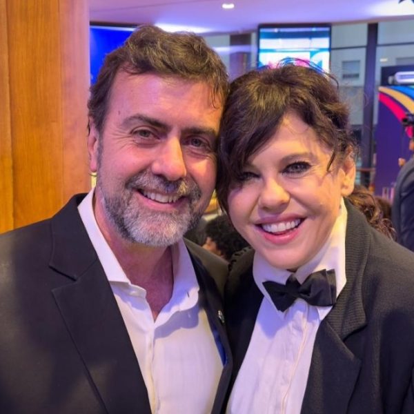 Marcelo Freixo e Bárbara Paz