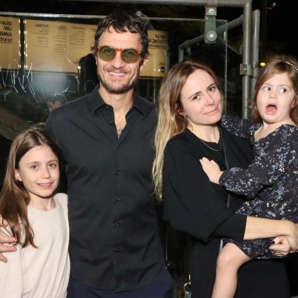 Gabriel Braga Nunes, Isabel Nascimento Silva com Maria e Valentina Nunes