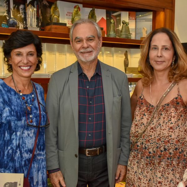Maria Silvia Bastos Marques, Max Perlingeiro e Raquel Carneiro