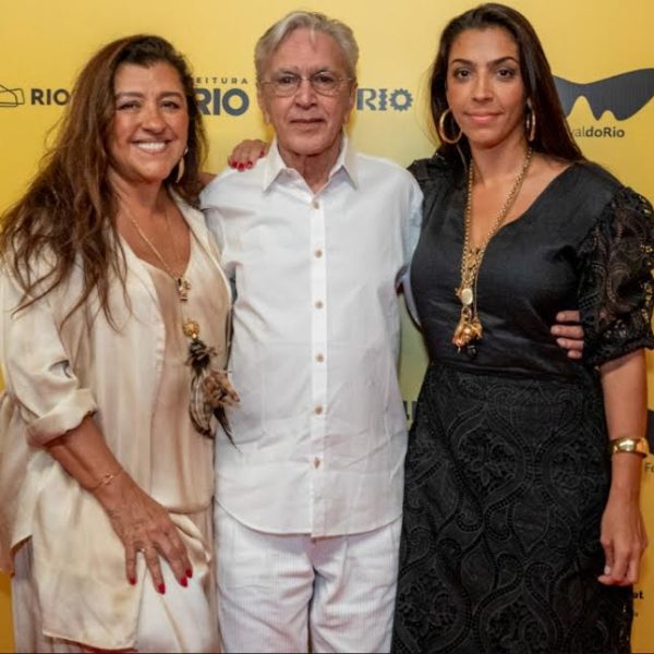 Regina Casé, Caetano Veloso e Benedita Casé Zerbini