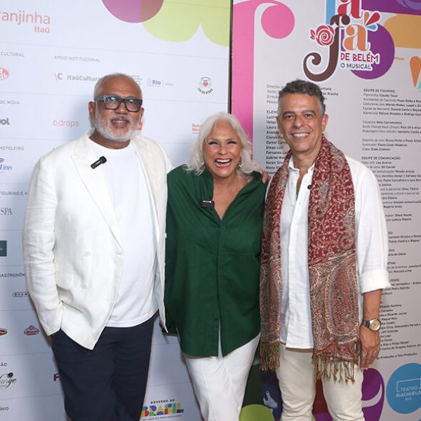 Fafá entre Jô Santana e Gustavo Gasparani