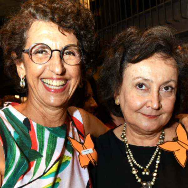 Vanja Ferreira e Margareth Dalcolmo